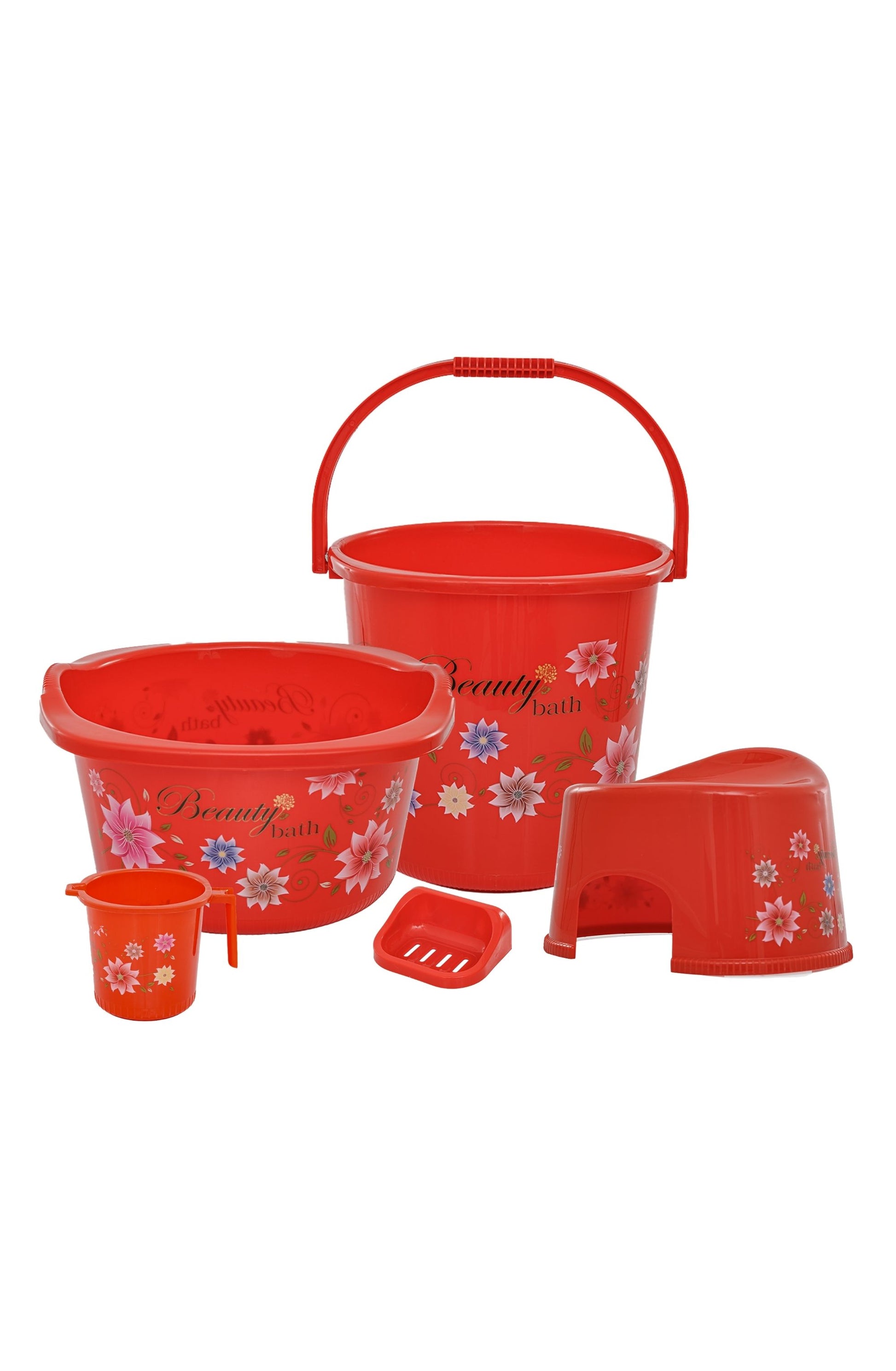 Beauty Bath Set Red