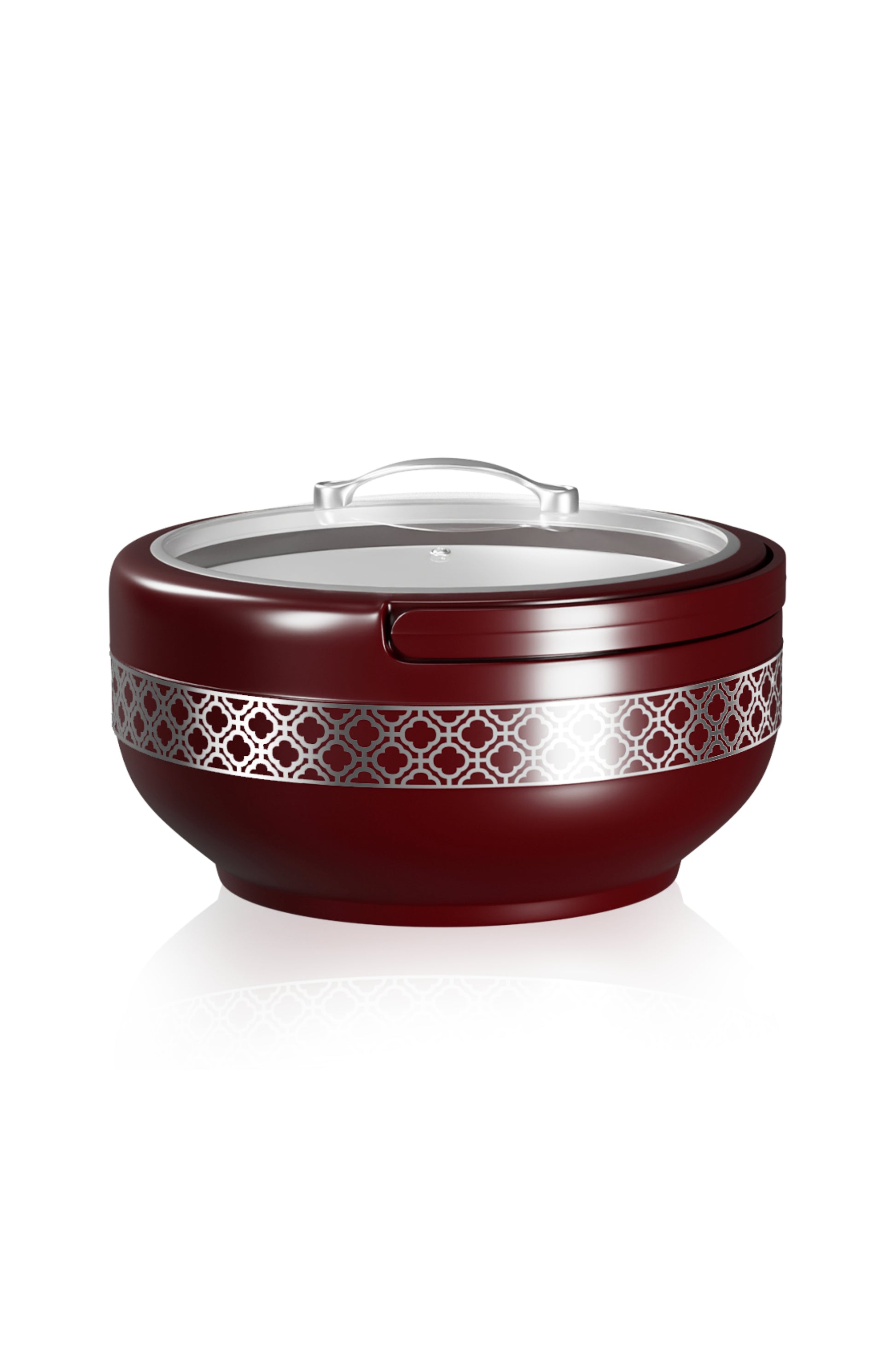 Brighton Hotpot Silver Maroon