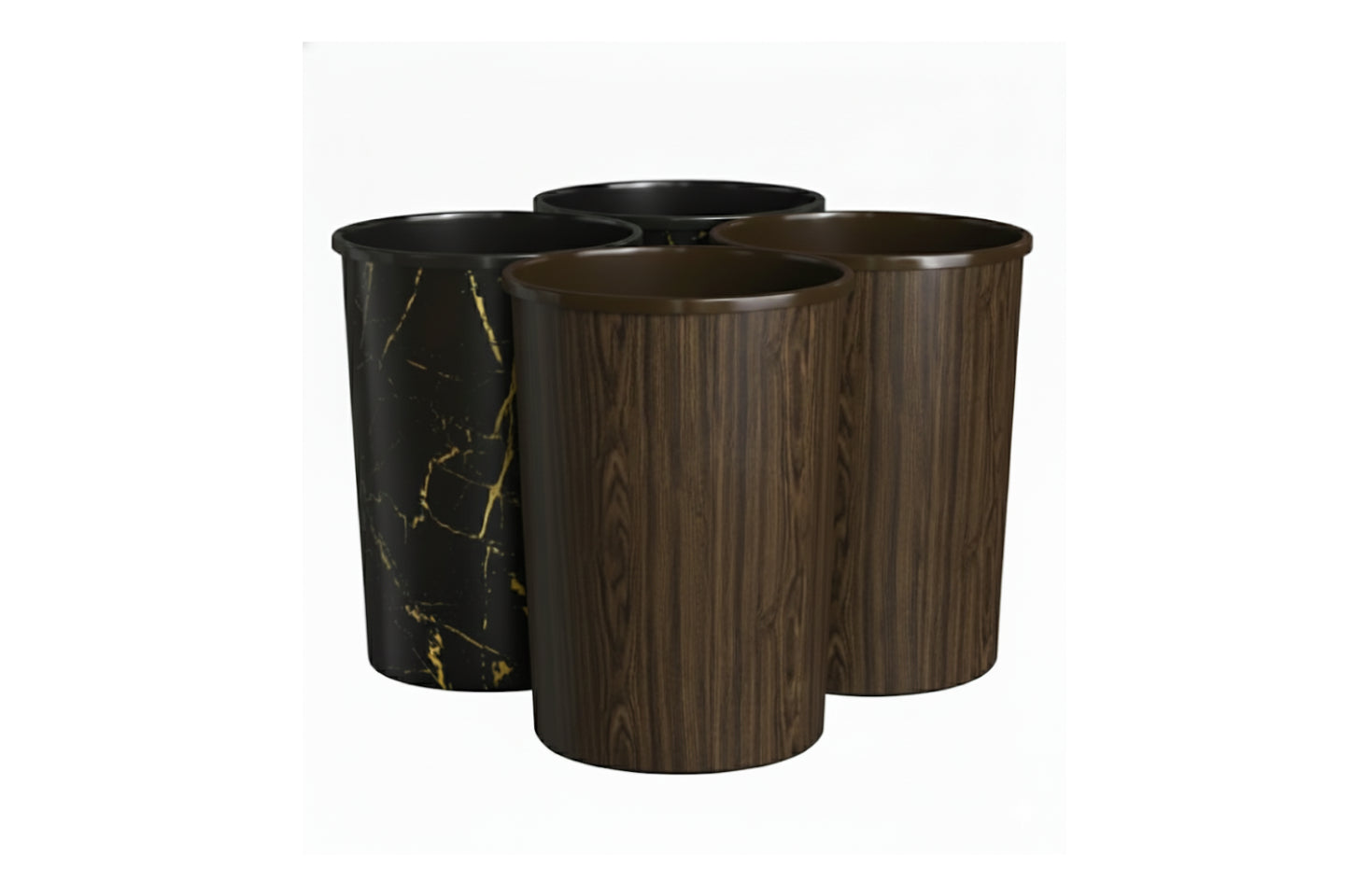 Curve Dustbin 4Liters l Bundle of 4