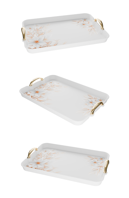 Pearl Serving Tray Set – 3 Pieces