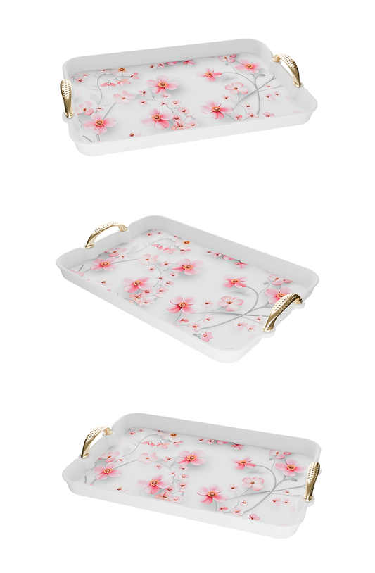 Pearl Serving Tray Set – 3 Pieces - Design 2