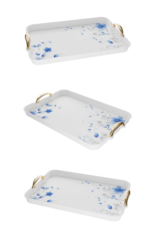 Pearl Serving Tray Set – 3 Pieces - Design 4