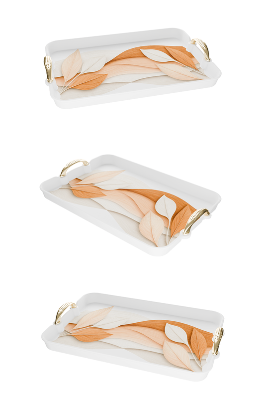 Pearl Serving Tray Set – 3 Pieces - Design 5
