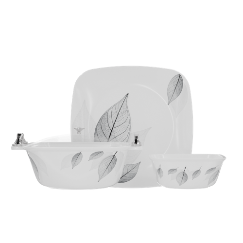 Lead Crystal Coated 88-Piece Dinnerware Set