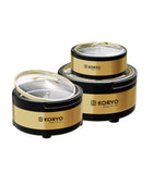 Koryo Gold 3-Piece Hotpot Set - Midnight Black