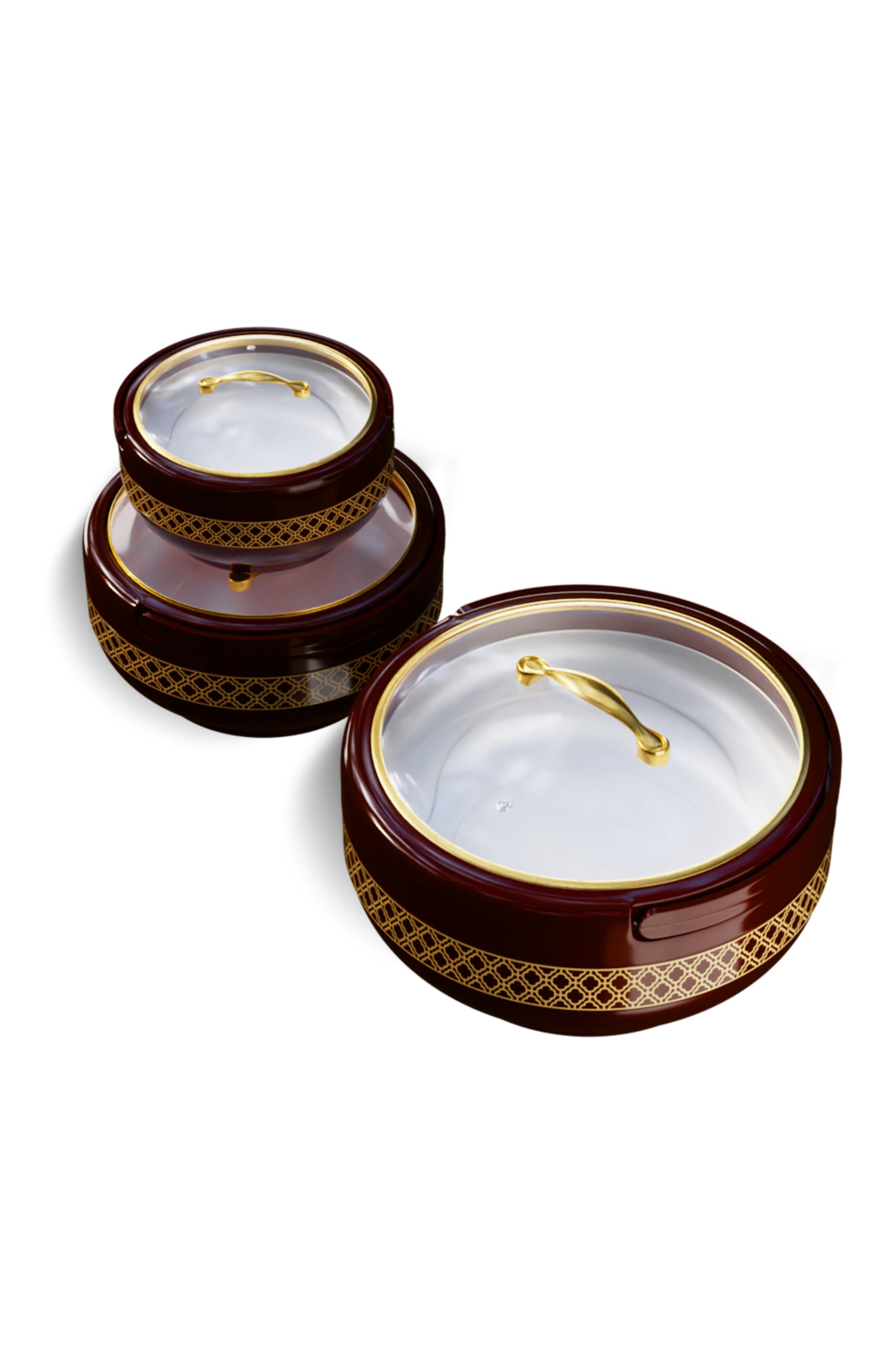 Brighton Hotpot Gold Maroon Set of Three
