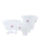 Duraplex Crystal  Bath Set White