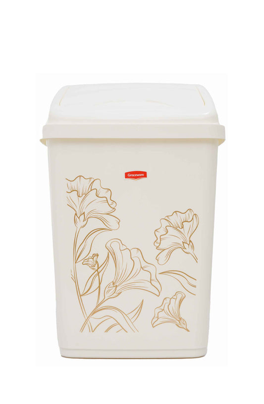 Eco Dustbin Spring-White 26 Liters