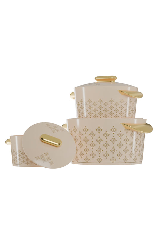 Legacy Hotpot Set of Three - Beige Serenity