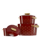 Legacy Hotpot Set of Three - Crimson Auburn