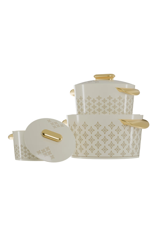 Legacy Hotpot Set of Three - Off-White-Elegance