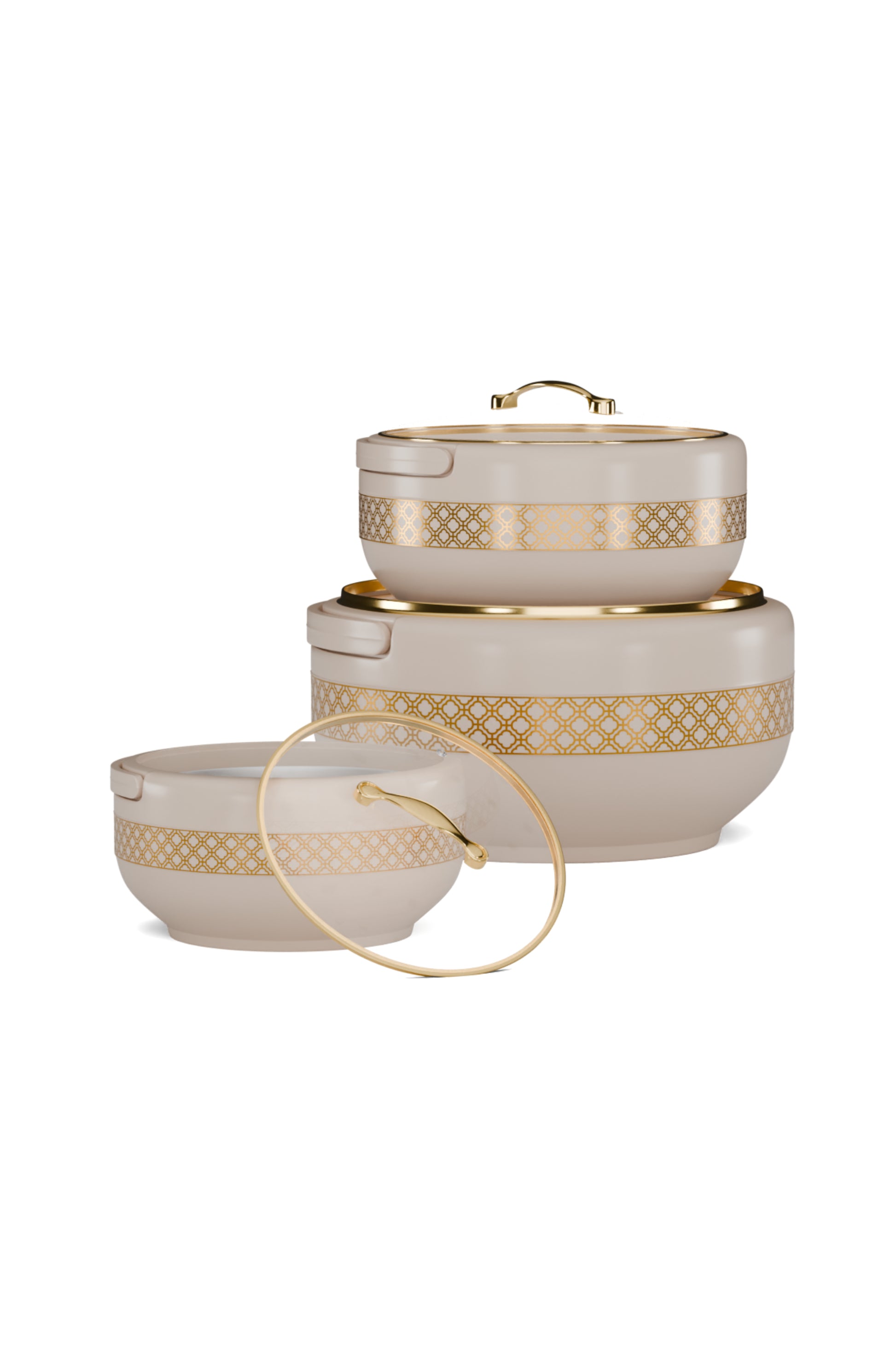 Brighton Hotpot Gold Beige Set of Three