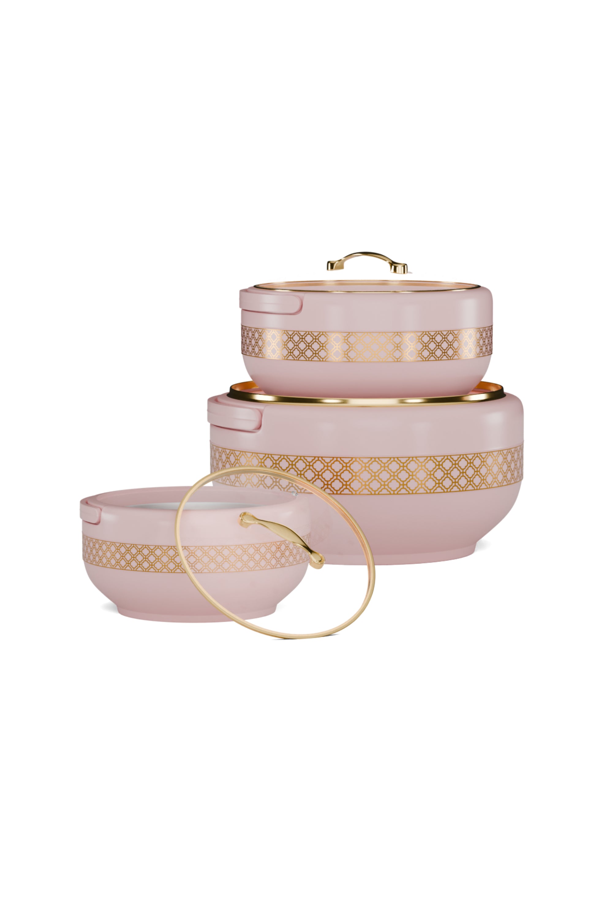 Brighton Hotpot Gold Pink Set of Three