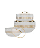 Brighton Hotpot Gold White Set of Three