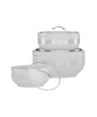Brighton Hotpot Silver White Set of Three